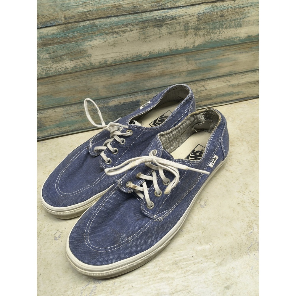 Vans Brigata low-top canvas sneakers in blue, Men's 10.5/womens 12